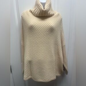 Doe & Rae Chunky oversized sweater Beige 
Cowl collar Small